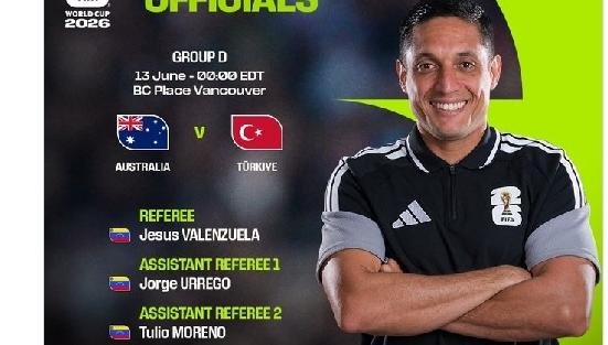 Australie – Turquie : Un trio vénézuélien au sifflet