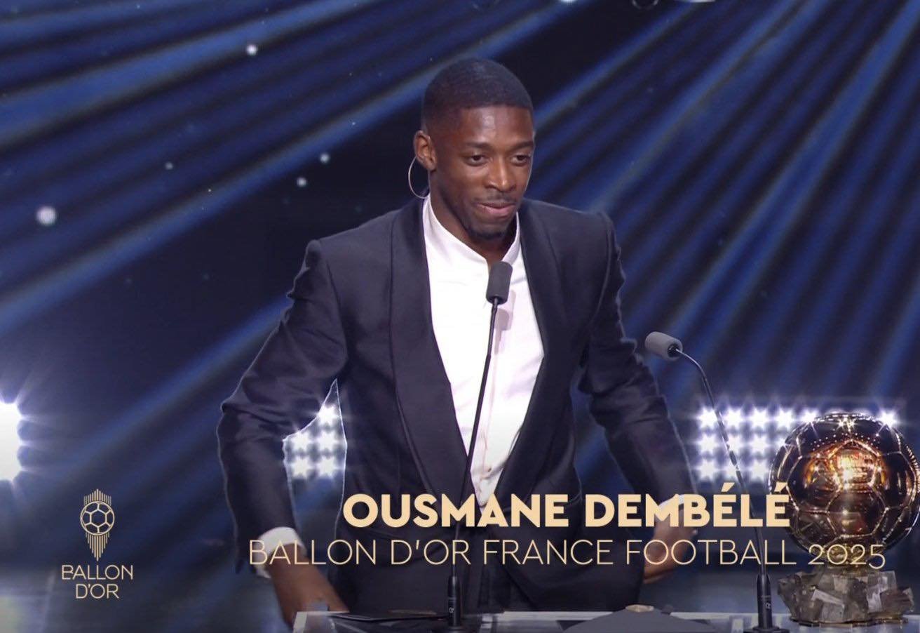 Ballon d’Or 2025 : Ousmane Dembélé coiffe Lamine Yamal et remporte le graal