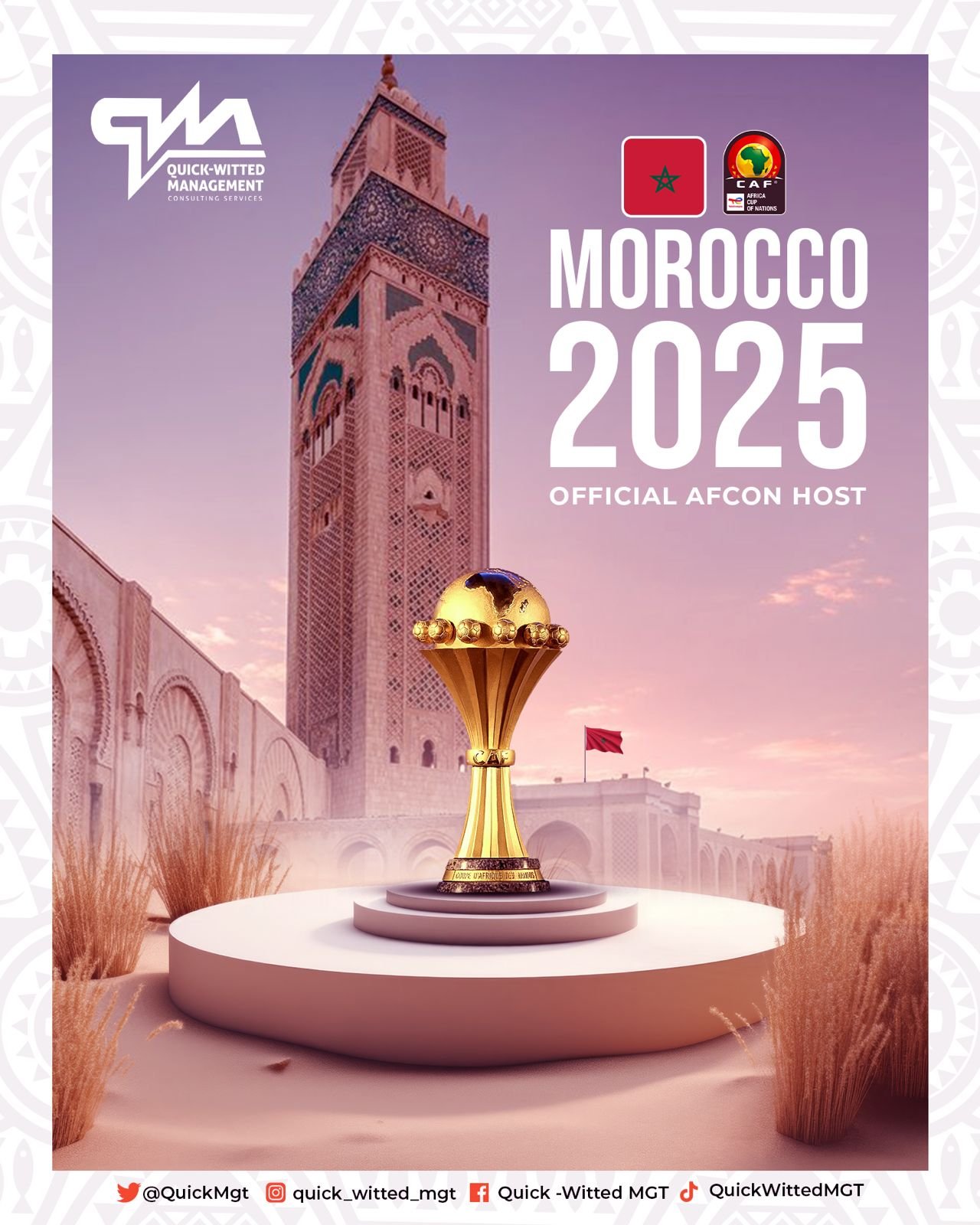 Officiel : Le Maroc désigné pays hôte de la CAN 2025