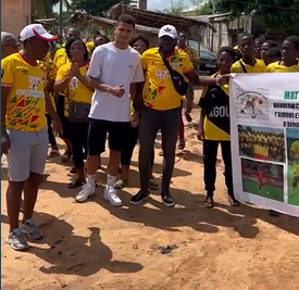 Le Guépards Matéo Ahlinvi a visité sa terre ancestrale avant Bénin vs Sénégal
