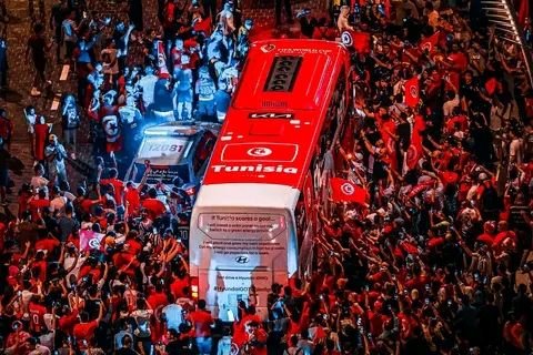 Mondial Qatar 2022 : Magnifique accueil des joueurs tunisiens par leurs supporters