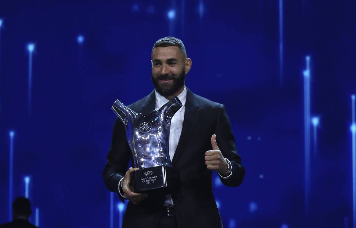 Officiel : Karim Benzema sacré meilleur joueur de l’année de l’UEFA 2022