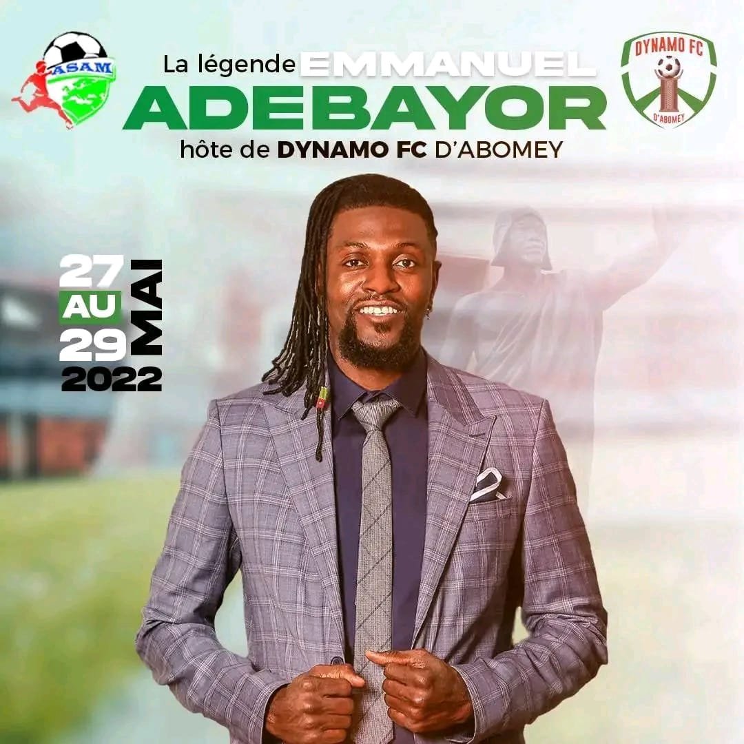 La légende Emmanuel Adebayor hôte de Dynamo FC D’Abomey (Officiel)