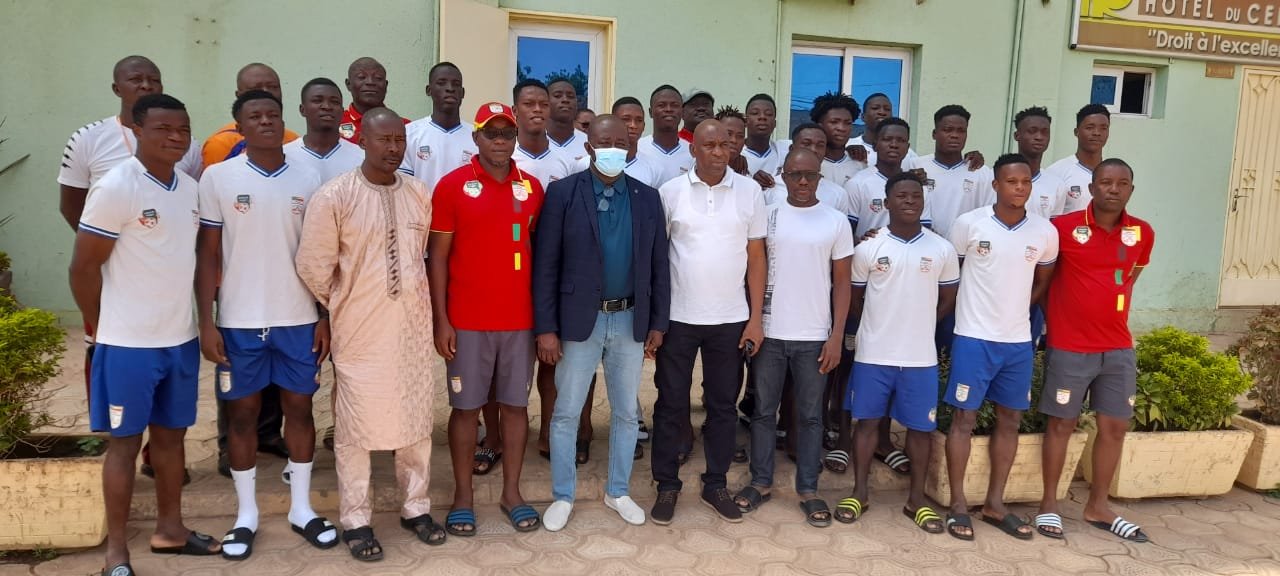 Qualif Can U20 : Les Écureuils U20 reçoivent la visite du président de l’UFOA B