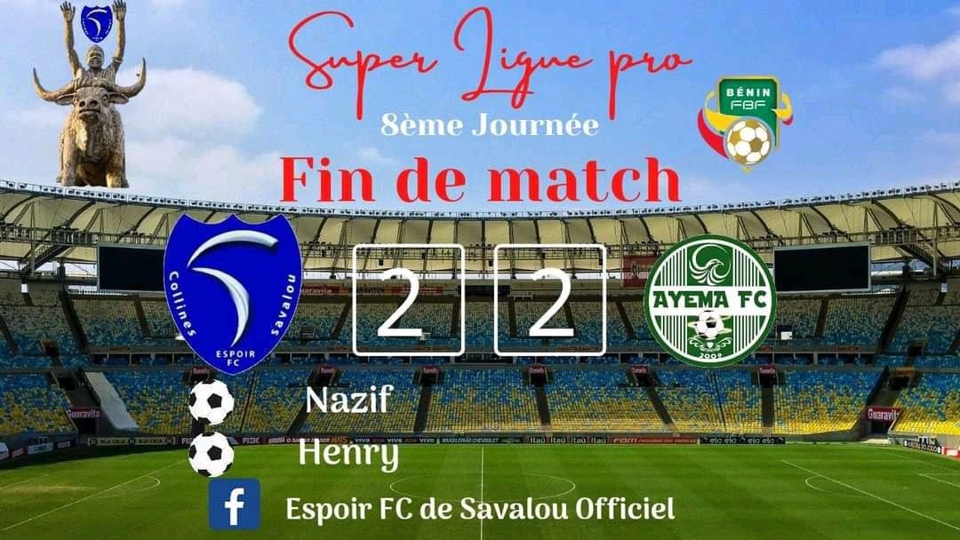 Super Ligue Pro, Espoir Fc 2-2 Ayema Fc émaillé d’incidents : Voici le rapport et les sanctions prises