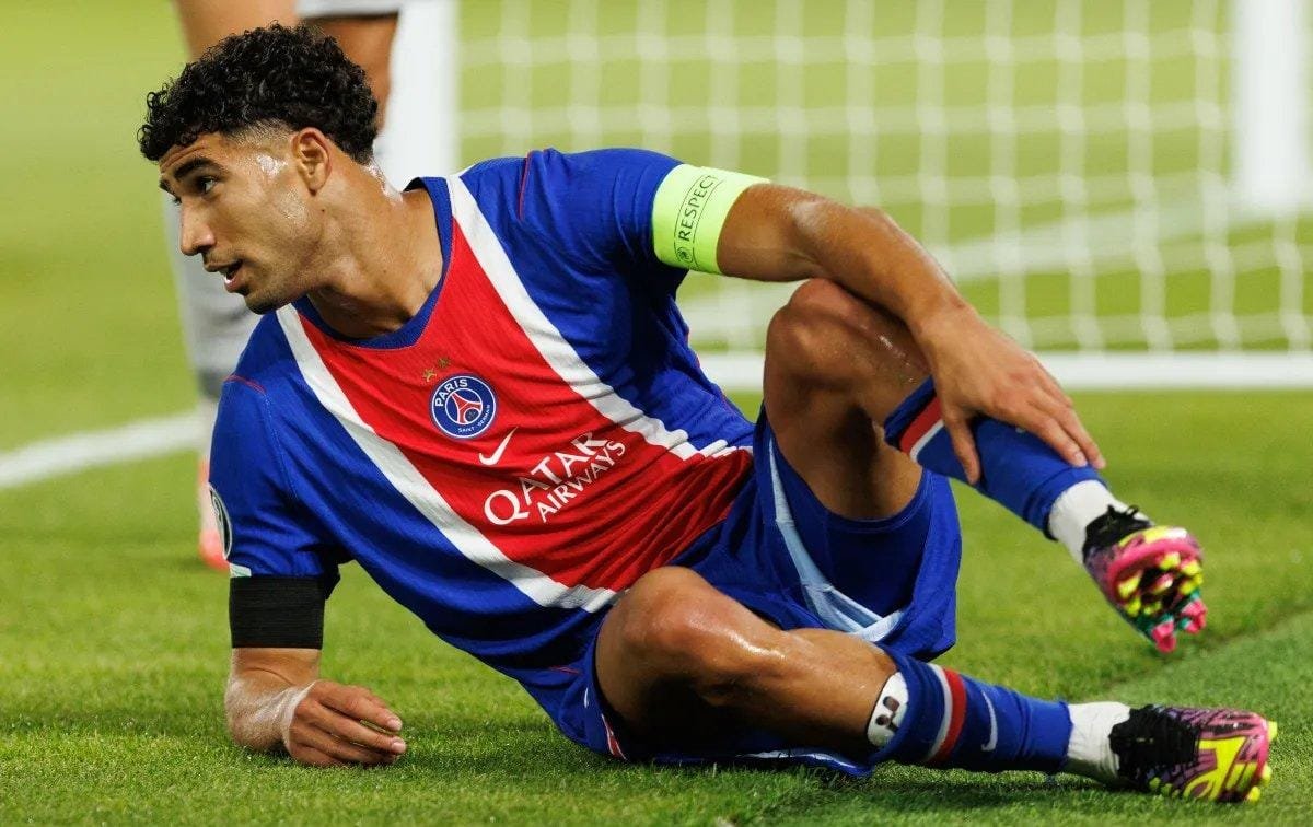 PSG : Légère blessure à la cuisse pour Achraf Hakimi